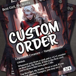 COMMANDE PERSONNALISÉE - Créez une carte/un jeton personnalisé pour votre deck EDH ou plus !