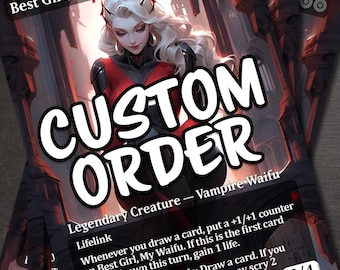 CUSTOM ORDER - Create a Custom Card/Token for your EDH deck or more!