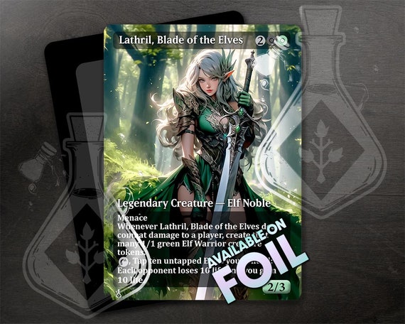 Lathril, Blade of the Elves - Amazing Alternate Full Custom Art