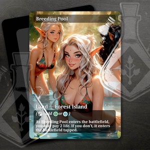 Breeding Pool - Gorgeous Alternate Full Custom Art - Beautiful women in a pool