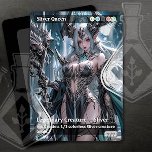 Sliver Queen - Magnífico arte alternativo completo personalizado - Waifu Wairrior Queen, personal de Skelleton
