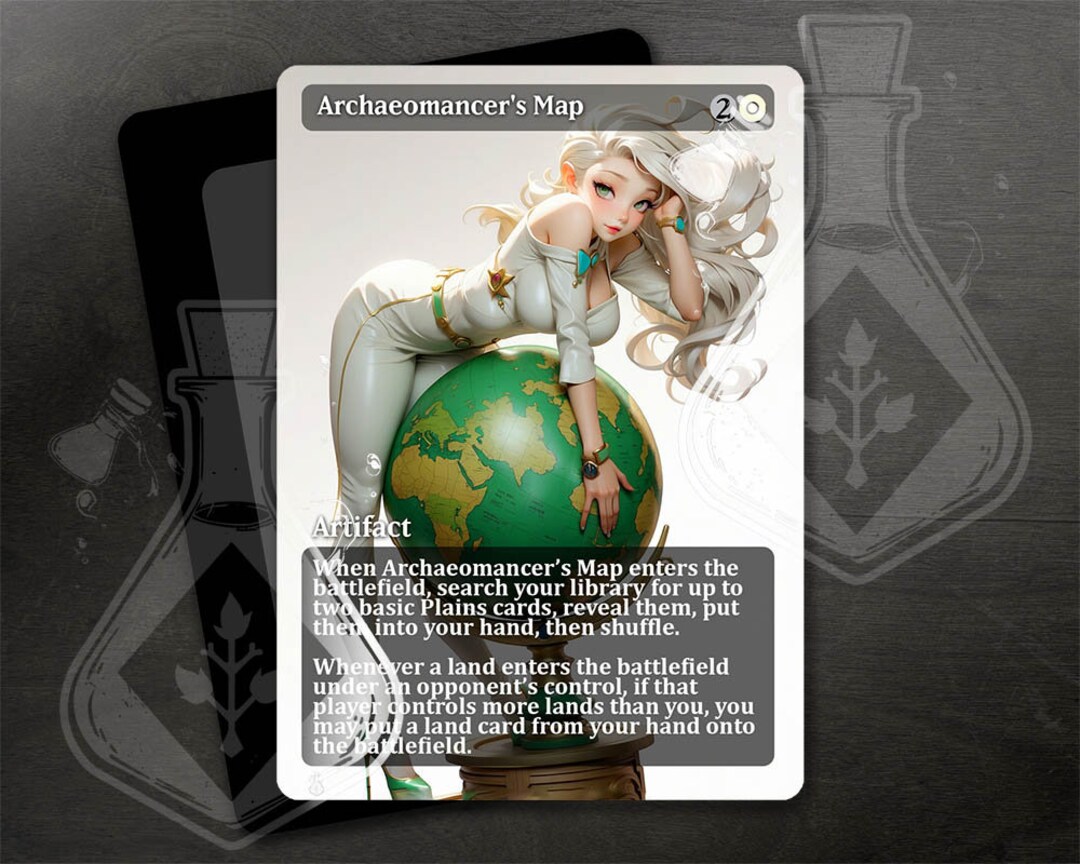 Archaeomancer's Map - Gorgeous Alternate Full Custom Art - Geographic ...