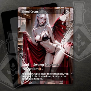 Blood Crypt - Linda arte alternativa completa personalizada - Anime Waifu - Red Wingged Queen