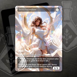 Ascendant de la Serra - Art personnalisé complet alternatif incroyable - Anime Waifu - prêtresse guerrière : vaillance dans une bataille gracieuse