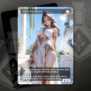 Ascendant de la Serra - Art personnalisé complet alternatif incroyable - Anime Waifu - prêtresse prête au combat : esprit guerrier gracieux