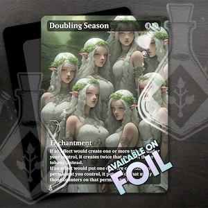 Verdubbeling van het seizoen - prachtige alternatieve full custom art - groene elfen