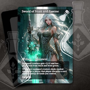 Sword of Feast and Famine - Gorgeous Alternate Full Custom Art - Gorgeous Knight&#39;s Quest: Cursed Sword&#39;s Secret - Anime waifu