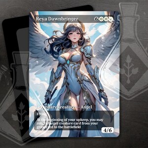 Reya Dawnbringer - Art personnalisé complet alternatif magnifique - Defiant Beauty : Angel's Graceful Rebellion - Anime waifu