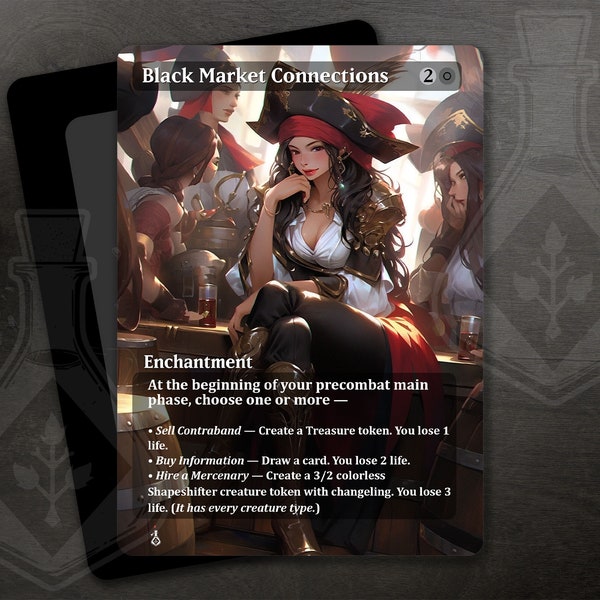 Black Market Connections - Gorgeous Alternate Full Custom Art - Beautiful Pirate