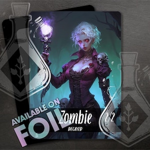 Zerfallener Zombie Token - 2/2 für TKG - Wunderschöne Full Custom Art - Ethereal Decay: Die wunderschönen Undead Rises