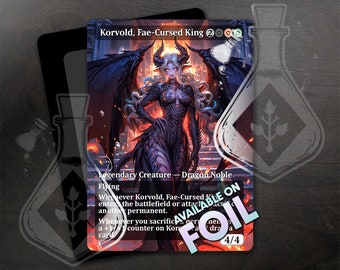 呪われた王コルヴォルド・フェイ オルタード フルアート MTG マジック