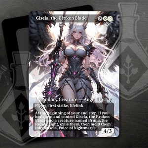 Gisela, la lame cassée - Art personnalisé complet alternatif magnifique - Beauté céleste : la grâce angélique illumine les chemins - Anime Waifu