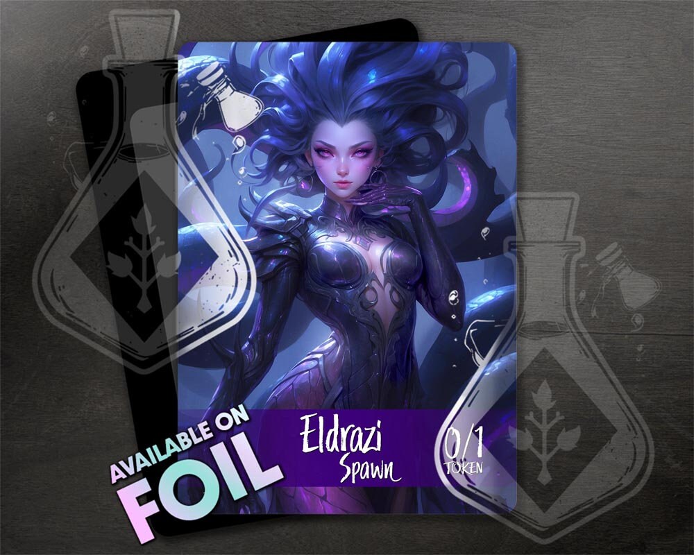 Eldrazi Spawn Token for TCG - Full Custom Art - Anime Waifu - Exquisite ...