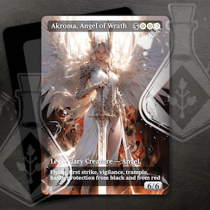 Akroma, Ángel de la Ira - Increíble arte alternativo completo personalizado - Precioso ángel Protector waifu anime