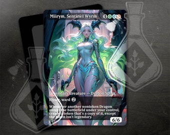 Miirym, Sentinel Wyrm - Gorgeous Alternate Full Custom Art - Celestial Serpent: Feminine Spirit Dragon - Anime waifu