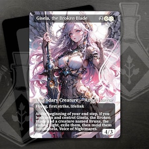 Gisela, la espada rota - Magnífico arte alternativo personalizado completo - Celestial Avenger: Winged Warrior's Grace - Waifu Anime