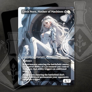 Elesh Norn, Mother of Machines - Autre oeuvre d'art entièrement personnalisée étonnante - Radiant Creator of Machines : Graceful Technologist