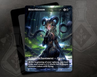 Bitterblossom - Gorgeous Alternate Full Custom Art - breathtaking waifu anime swamp queen