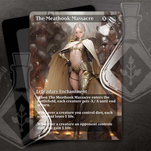 The Meathook Massacre - Gorgeous Alternate Full Custom Art - Gold and Silver - The greatest Knight
