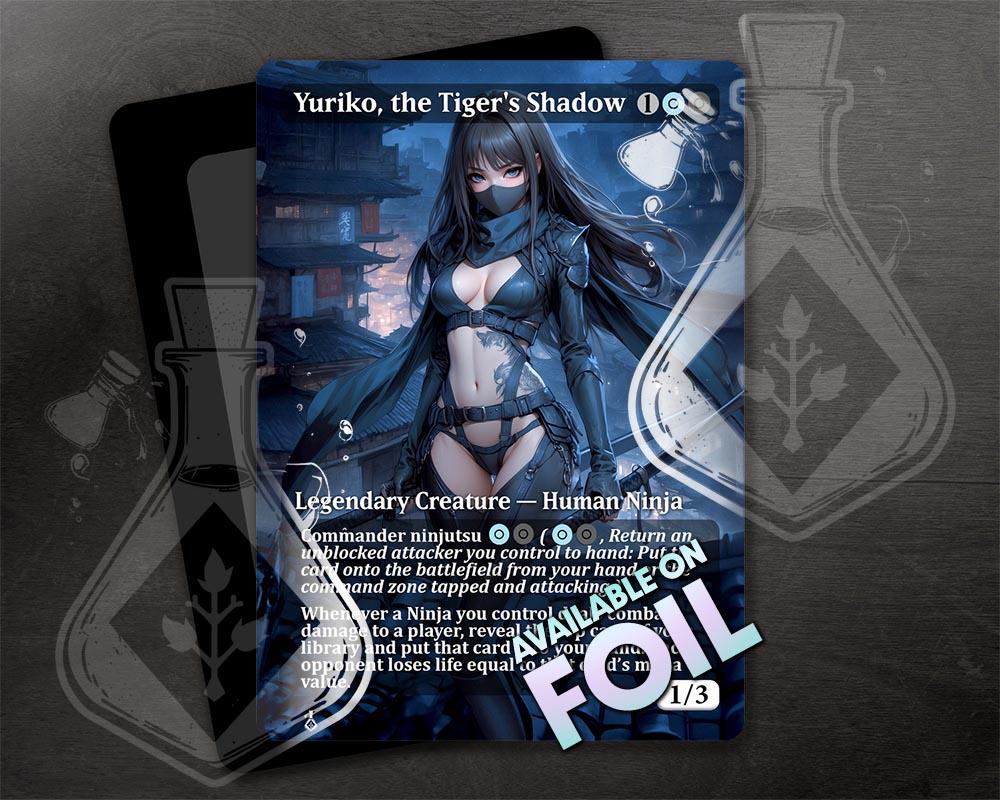 Yuriko, the Tiger's Shadow - Gorgeous Alternate Full Custom Art - Alluring Stealth Fighter: Silent Yet Striking - Anime Waifu