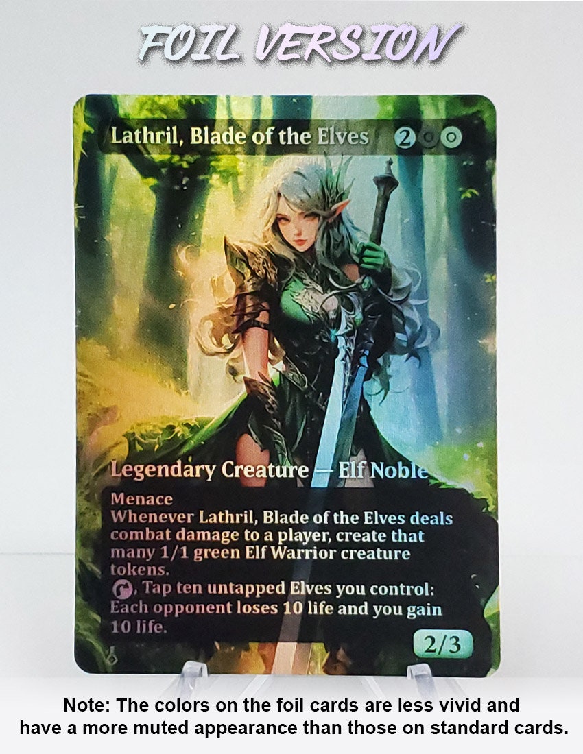 Lathril, Blade of the Elves - Amazing Alternate Full Custom Art