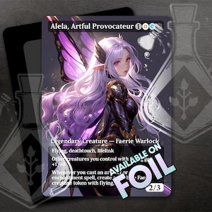 Alela, Artful Provocateur - Gorgeous Alternate Full Custom Art - Anime waifu Mesmerizing Wicked Pixie: Deceptive and Dangerous
