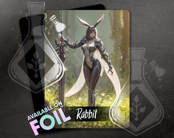 ウサギトークン フルアート TCG : 春の花の癒しウサギ フルアート、MTG