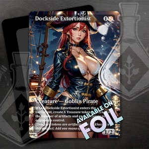 Dockside Extortionist - Increíble arte alternativo completo personalizado - Anime Waifu Pirate at sea