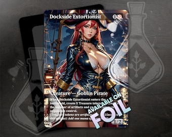 Dockside Extortionist  - Amazing Alternate Full Custom Art - Anime Waifu Pirate at sea