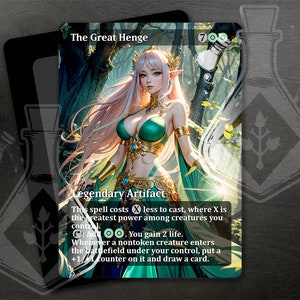 The Great Henge - Erstaunliche Alternative Full Custom Art - Anime Waifu Wunderschöne Elfenkönigin