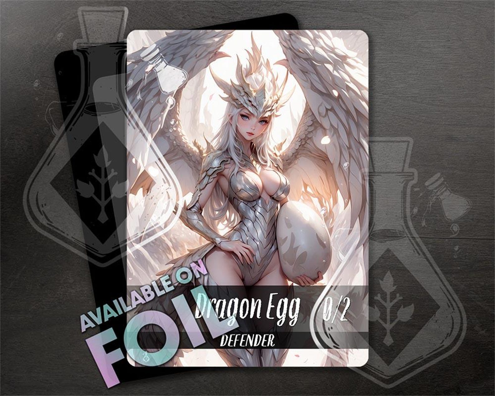 Dragon Egg With Defender TOKEN 0/2 - Gorgeous Full Custom Art - Anime ...