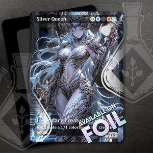 Sliver Queen - Gorgeous Alternate Full Custom Art - Waifu Wairrior Queen, Energy Lance