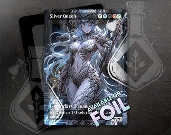 Sliver Queen - Gorgeous Alternate Full Custom Art - Waifu Wairrior Queen, Energy Lance