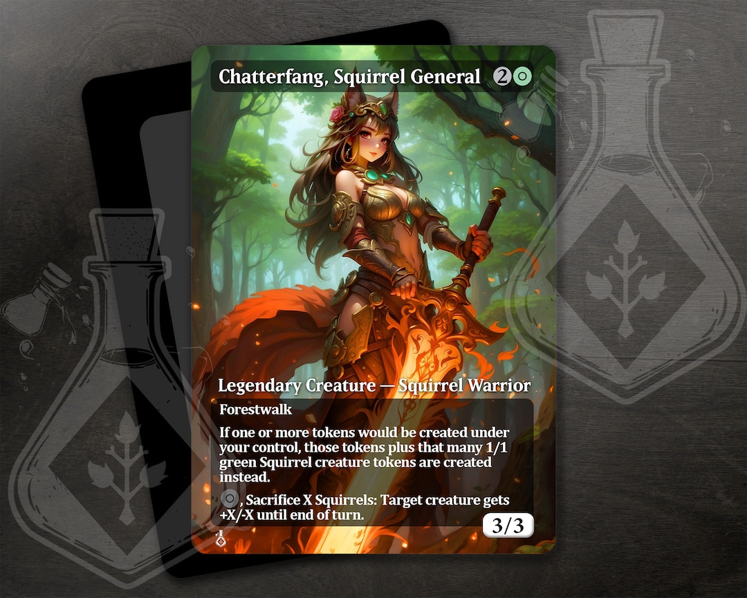 Chatterfang, Squirrel General Gorgeous Alternate Full Custom Art ...