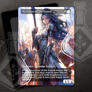 Reclutador de la Guardia - Increíble arte alternativo completo personalizado - Anime Beautiful Commader of Armies Waifu
