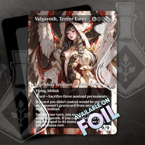 Valgavoth, Terror Eater - Gorgeous Alternate Full Custom Art - Ancient Dread: Enchanting Yet Fearsome Entity - Anime Waifu