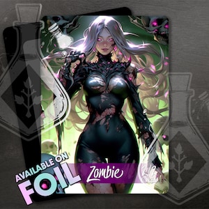 Zombie Token for TCG - Full Custom Art - Zombie Rip Outfit queen