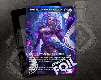 MTG 改変アートカード 大いなる歪み、コジレック A - Etsy 日本