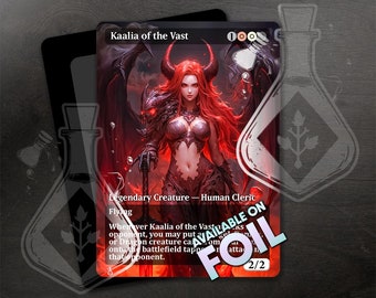 Kaalia of the Vast  - Amazing Alternate Full Custom Art - Anime Waifu version - Horns and wings