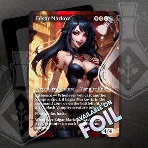 Edgar Markov - Magnífico arte personalizado completo alternativo - Dark Seductress: Vampire Queen's Alluring Dominion - Anime waifu