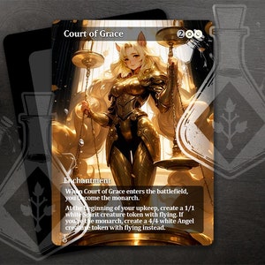 Court of Grace - magnifique art personnalisé complet alternatif - Graceful Lady Justice : gardien de la vérité - Anime waifu