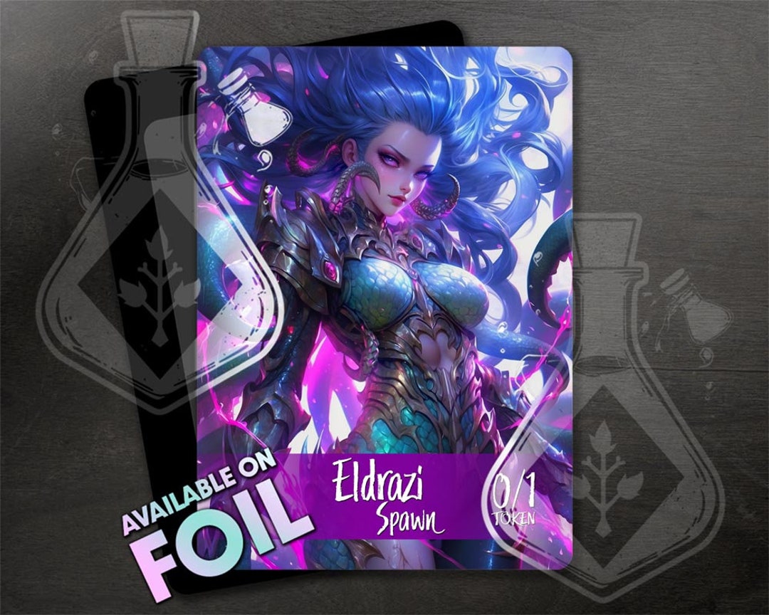 Eldrazi Spawn Token for TCG - Full Custom Art - Anime Waifu - Charming ...