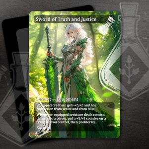 Zwaard van waarheid en gerechtigheid - prachtige alternatieve volledige aangepaste kunst - Blade Dancer: Female Elf's Lethal Beauty - Anime waifu