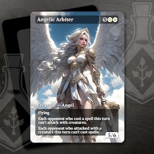 Angelic Arbiter - prachtige alternatieve volledige aangepaste kunst - Celestial Judge: Serene Beauty, Ultimate Authority - Waifu-anime
