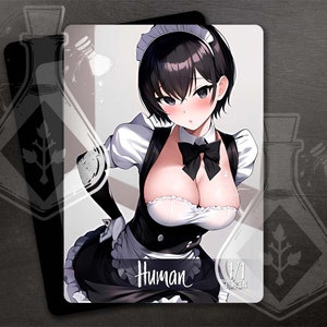 Token HUMANO para TCG - Arte personalizada completa - Waifu Anime Beautiful Maid