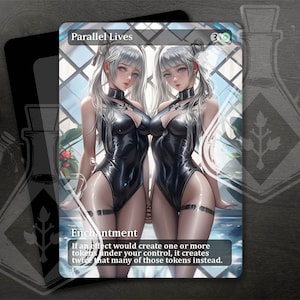 Parallel Lives - Amazing Alternate Full Custom Art - Anime Silver Haired Twins