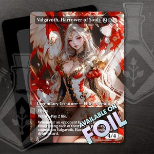 Valgavoth, Harrower of Souls - Gorgeous Alternate Full Custom Art - Ancient Enigma: Beauty Shrouded in Fear - Anime Waifu