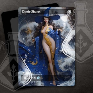 Dimir Signet - Increíble arte personalizado completo alternativo - Blue Witch, hermosa