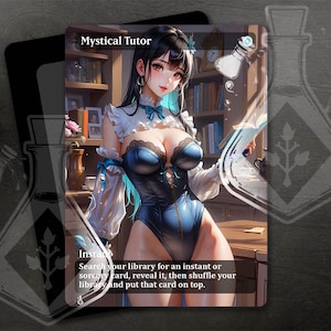 Mystical Tutor - Wunderschöne alternative, voll individuelle Kunst - Zauberhafte Sorceress Educator: Eine atemberaubende Meisterin der Magie - Anime Waifu