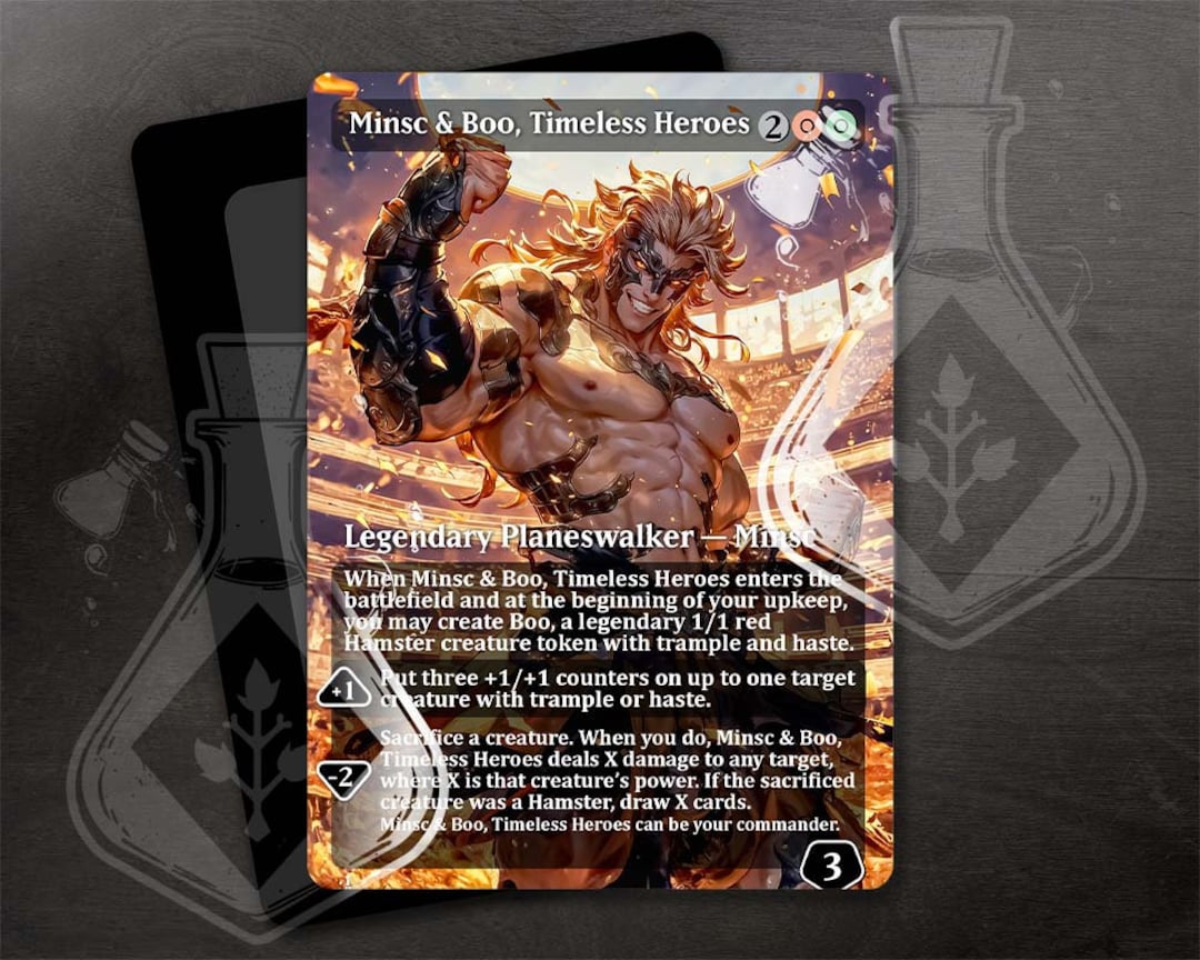 minsc mtg card MTG Commander Deck EDH Deck Minsc & Boo, Timeless heroes 100 Magic Cards  Custom Deck Gruul Planeswalker